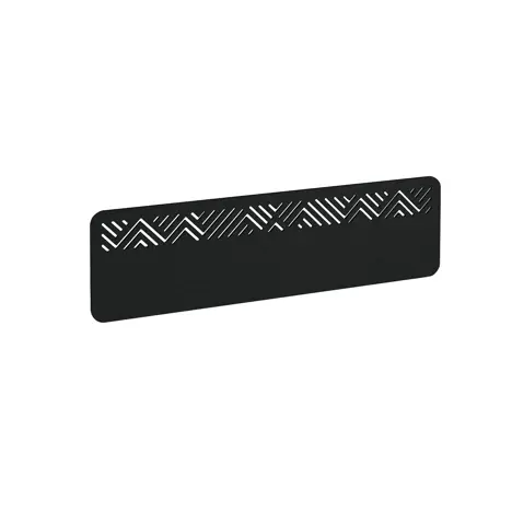 Chevron Acoustic Desktop Screen - 1400mm - Black